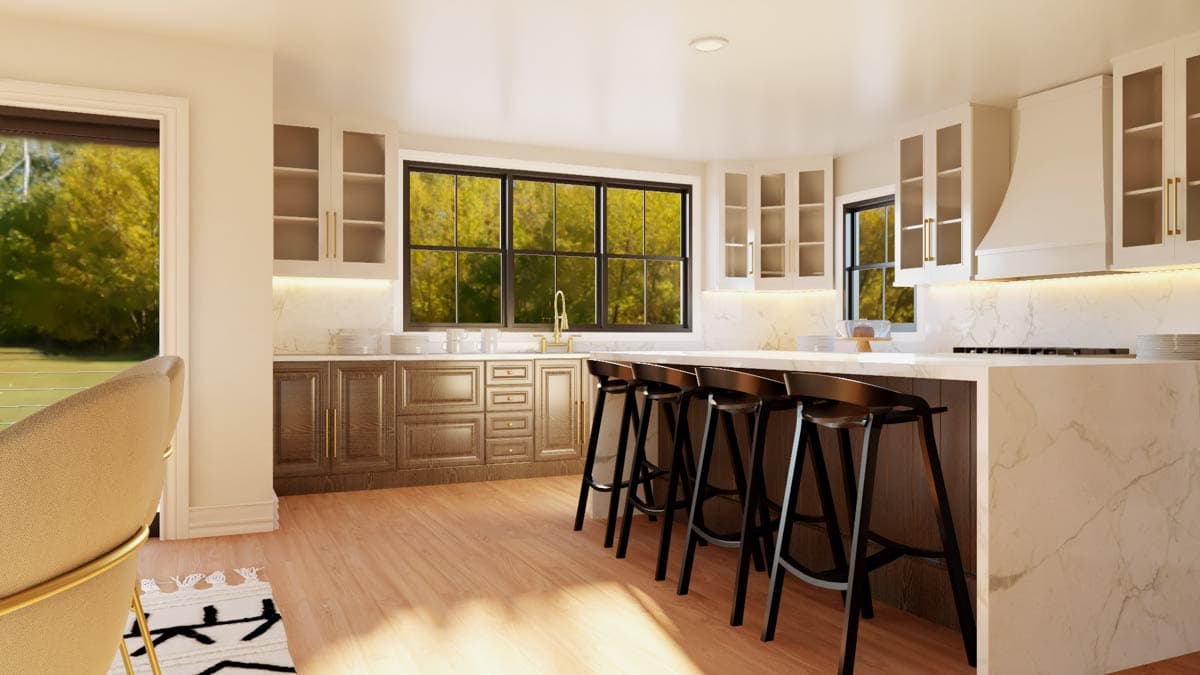 Plan 135420GRA: Striking Modern House Plan with 3 Bedrooms and Walkout Lower Level - Image #12 - Contemporary, Modern, New American