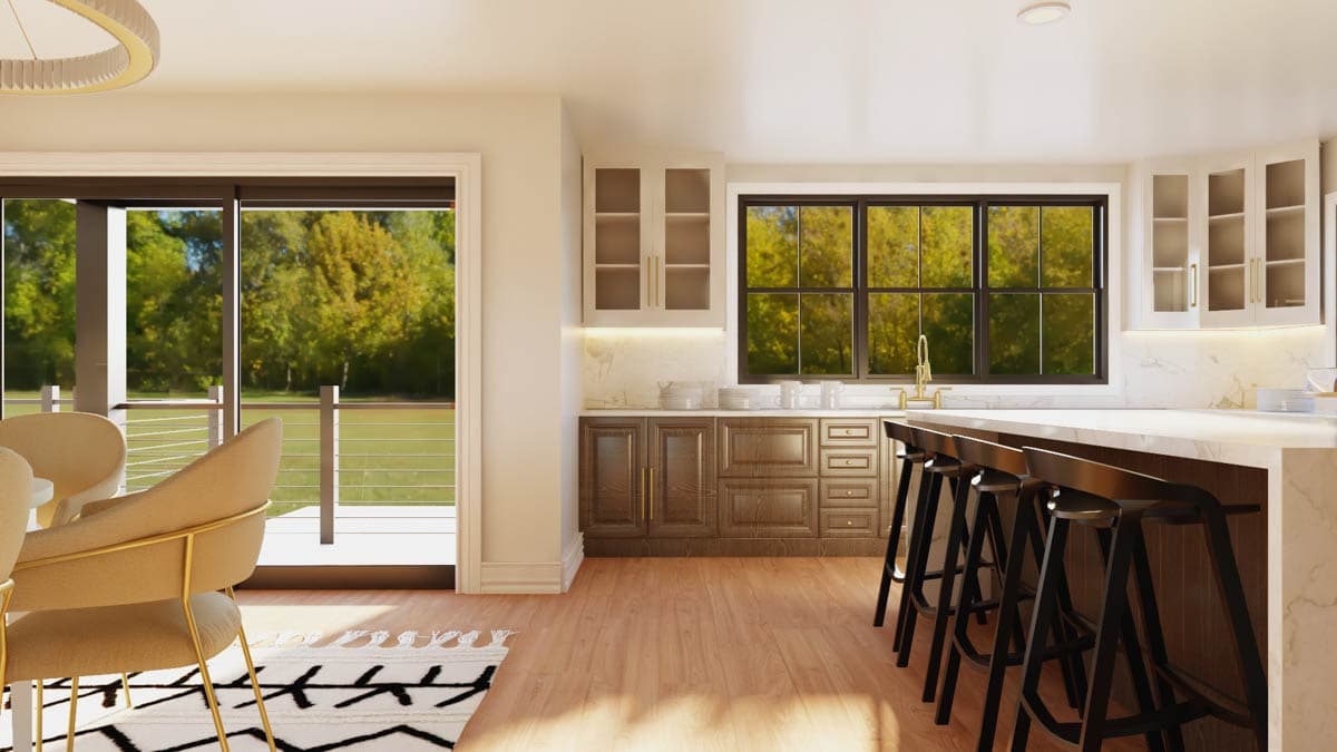 Plan 135420GRA: Striking Modern House Plan with 3 Bedrooms and Walkout Lower Level - Image #13 - Contemporary, Modern, New American