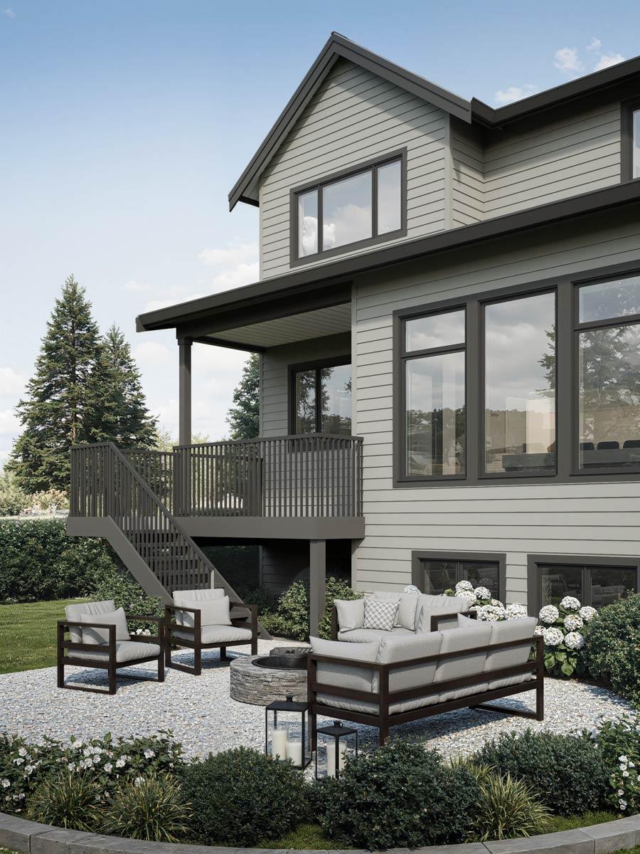 Plan 270127AF: Two-Story New American House Plan with 4 Bedrooms and 2-Car Garage - Image #6 - Craftsman, Modern Farmhouse, New American