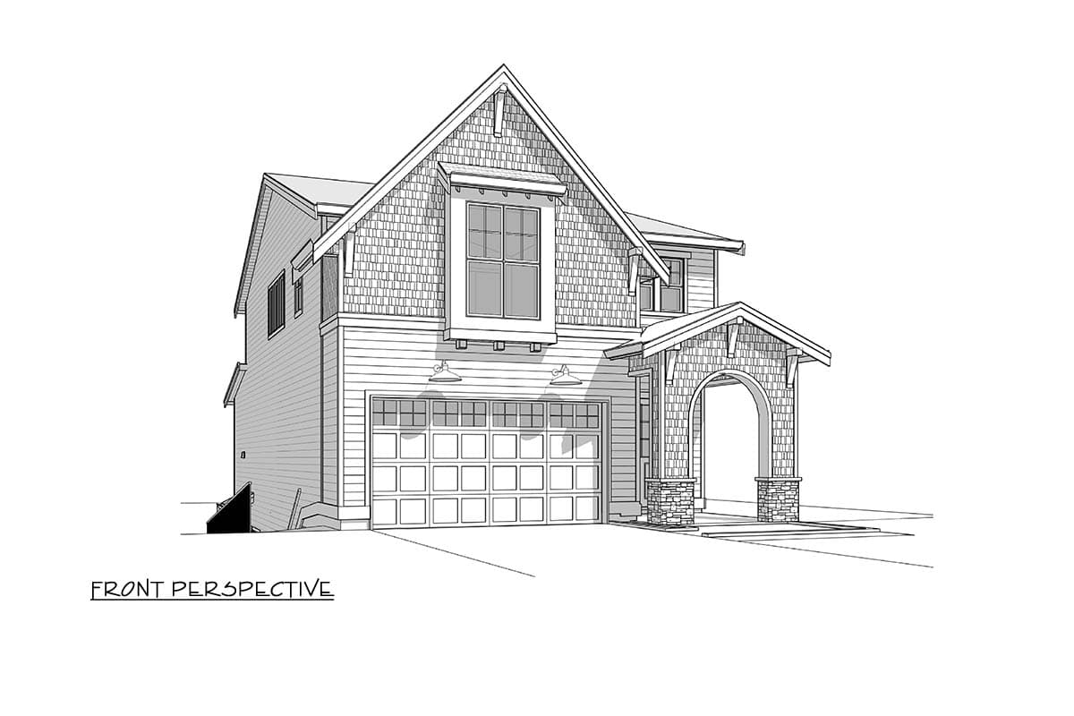 Plan 270127AF: Two-Story New American House Plan with 4 Bedrooms and 2-Car Garage - Image #34 - Craftsman, Modern Farmhouse, New American