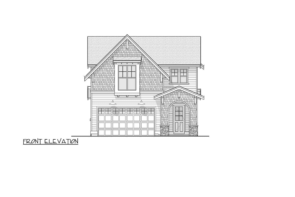 Plan 270127AF: Two-Story New American House Plan with 4 Bedrooms and 2-Car Garage - Image #28 - Craftsman, Modern Farmhouse, New American