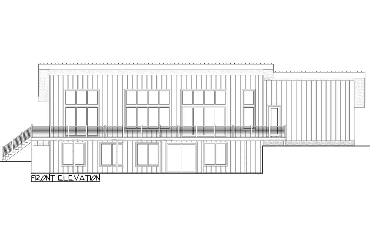 Plan 911070JVD: Modern Mountain House Plan with 3 Beds and Walkout Lower Level - Image #18 - Barndominium, Contemporary, Modern, Mountain
