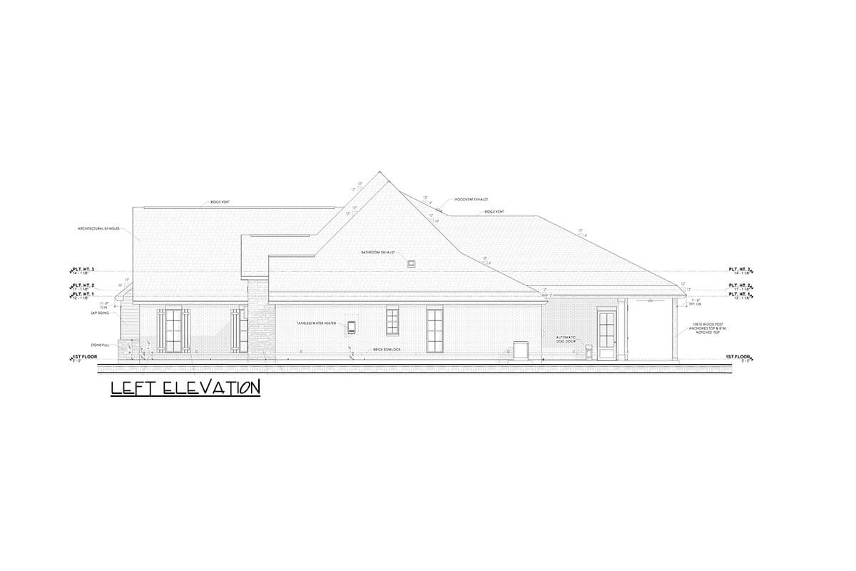 Plan 185031PHD: Elegant Southern Traditional House Plan with Sunroom and Outdoor Kitchen - Image #3 - Southern Traditional, Traditional