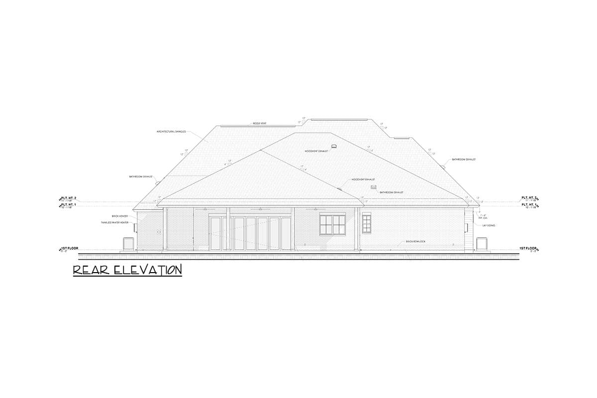 Plan 185031PHD: Elegant Southern Traditional House Plan with Sunroom and Outdoor Kitchen - Image #4 - Southern Traditional, Traditional