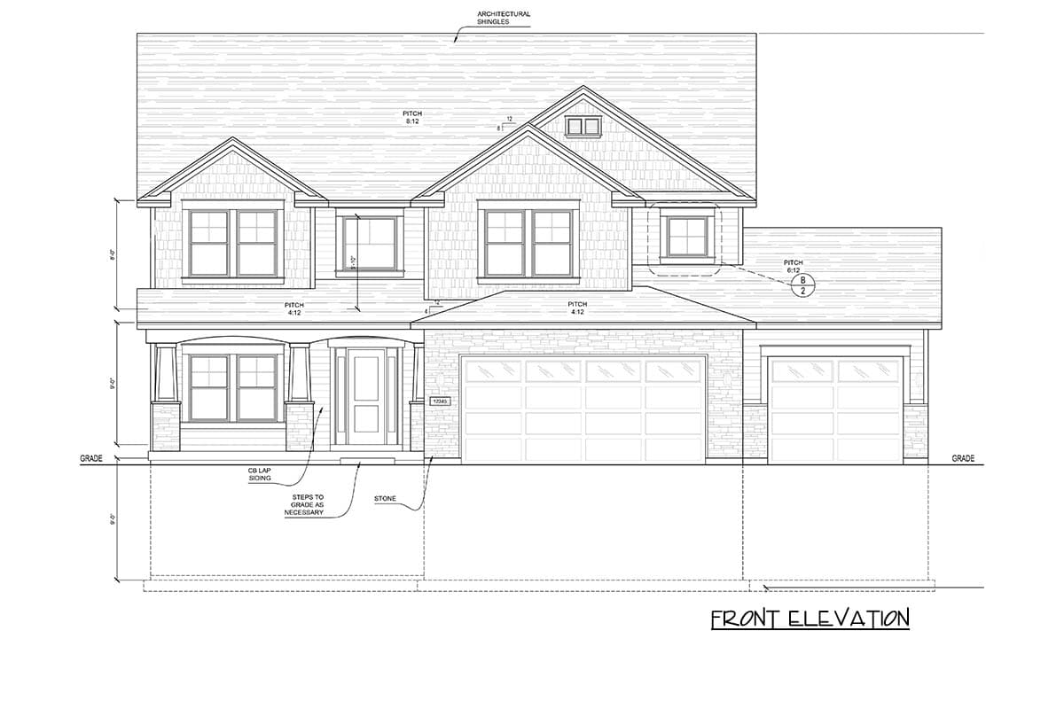 Plan 849072PGE: Traditional House Plan with 4 Bedrooms and Home Office - Image #5 - Coastal, Country, Craftsman, Farmhouse, Traditional