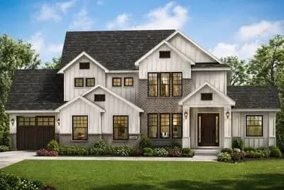 Modern Farmhouse House Plan with 5 Bedrooms, 3-Car Garage, and Walkout Basement