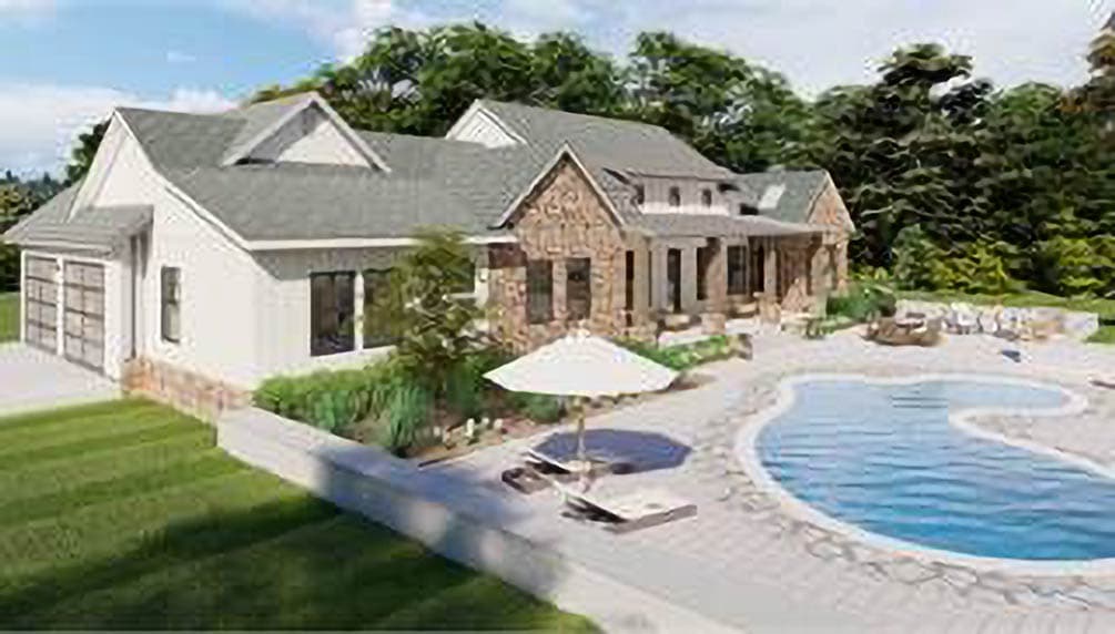 Plan 54053LK: Modern Farmhouse House Plan with 3 Beds, Split Layout, and Open Living - Image #5 - Modern Farmhouse, New American