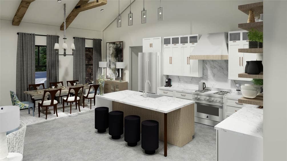 Plan 54053LK: Modern Farmhouse House Plan with 3 Beds, Split Layout, and Open Living - Image #12 - Modern Farmhouse, New American