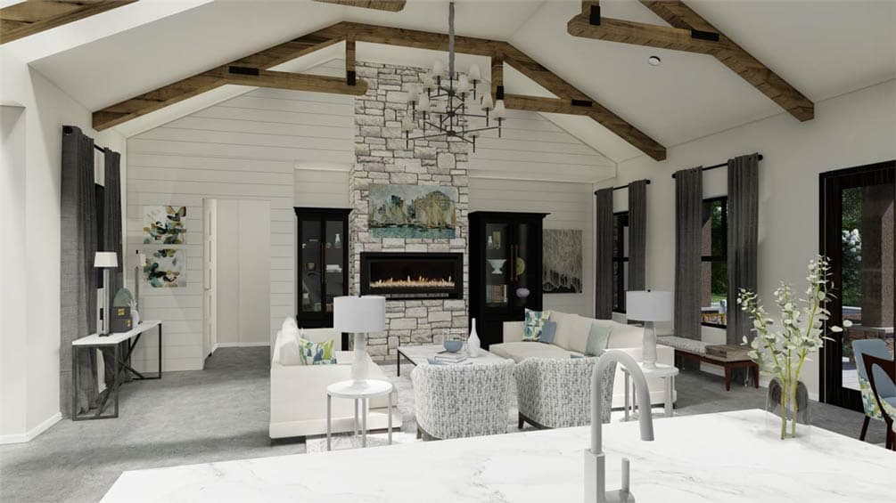 Plan 54053LK: Modern Farmhouse House Plan with 3 Beds, Split Layout, and Open Living - Image #14 - Modern Farmhouse, New American