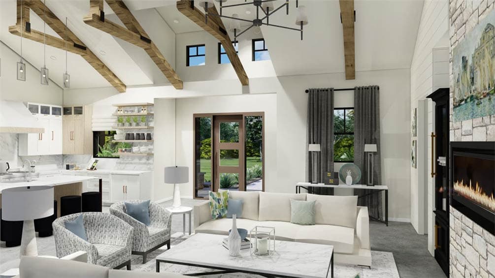 Plan 54053LK: Modern Farmhouse House Plan with 3 Beds, Split Layout, and Open Living - Image #16 - Modern Farmhouse, New American