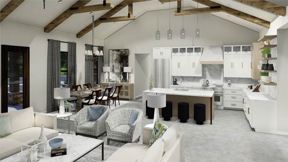 Plan 54053LK: Modern Farmhouse House Plan with 3 Beds, Split Layout, and Open Living - Image #15 - Modern Farmhouse, New American