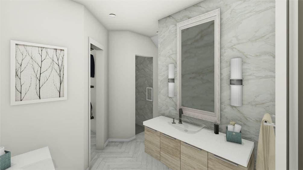 Plan 54053LK: Modern Farmhouse House Plan with 3 Beds, Split Layout, and Open Living - Image #19 - Modern Farmhouse, New American