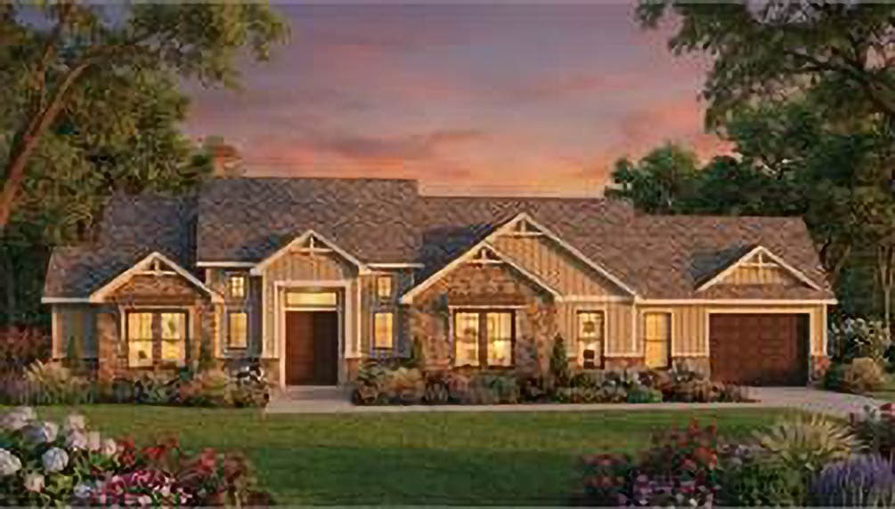 Plan 54060LK: Craftsman Ranch House Plan with Office and Boat Garage - Image #3 - Craftsman, Ranch, Traditional