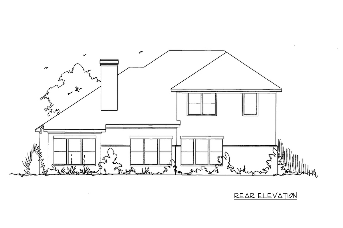 Plan 54062LK: Tuscan 4-Bedroom House Plan with First-Floor Master Suite - Image #3 - Mediterranean, Rustic, Tuscan
