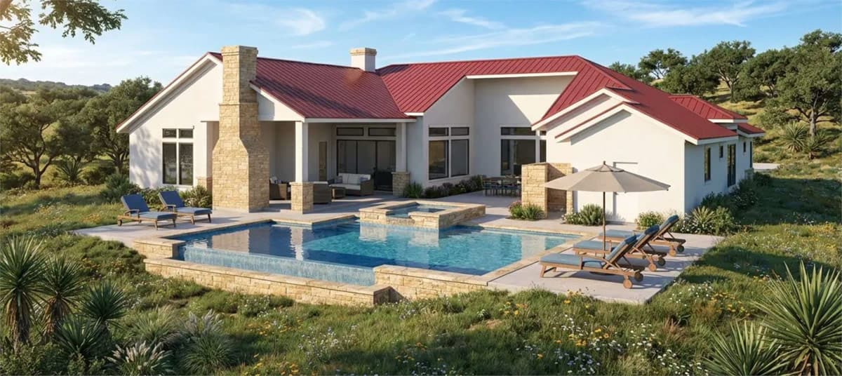 Plan 54063LK: Spanish Mediterranean House Plan with 4 Bedrooms and Outdoor Living - Image #3 - Mediterranean, Spanish
