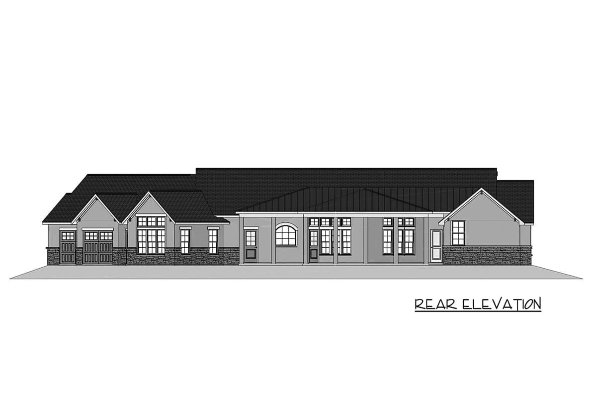 Plan 54066LK: Spacious Craftsman Mountain House Plan with 4 Bedrooms and Game Room - Image #4 - Craftsman, Mountain, Traditional