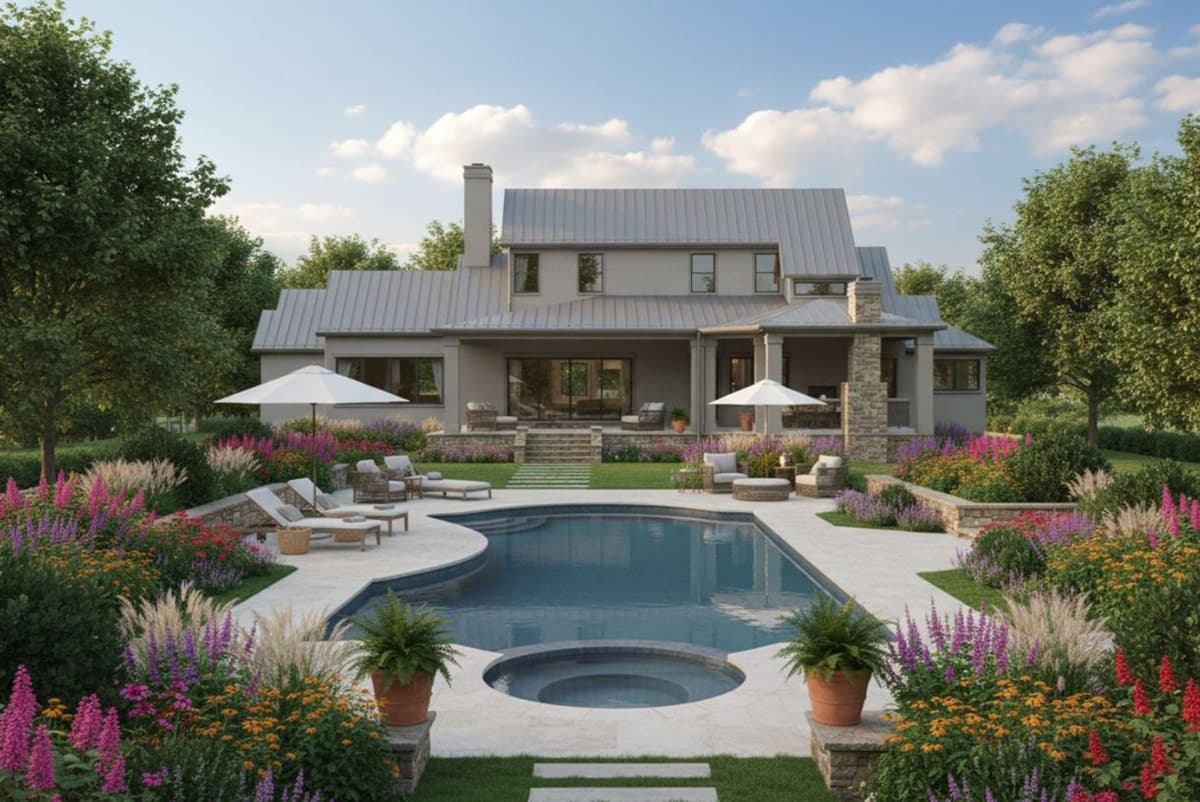 Plan 54075LK: Luxurious European House Plan with 5 Beds and Vaulted Great Room - Image #4 - European, Transitional