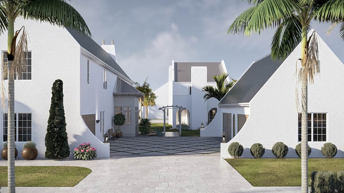 Plan 623635DJ: Grand Coastal Contemporary House Plan with 6 Bedrooms and Two-Story Great Room - Image #15 - Coastal Contemporary, Contemporary, European, Florida-Style, Modern