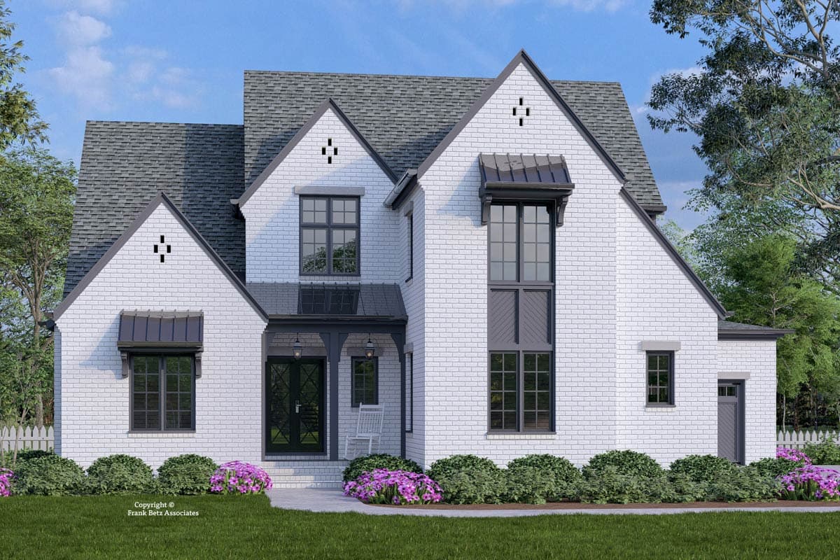 Plan image - 710450BTZ:Luxury 5-Bedroom European Transitional House Plan with Main Level Master