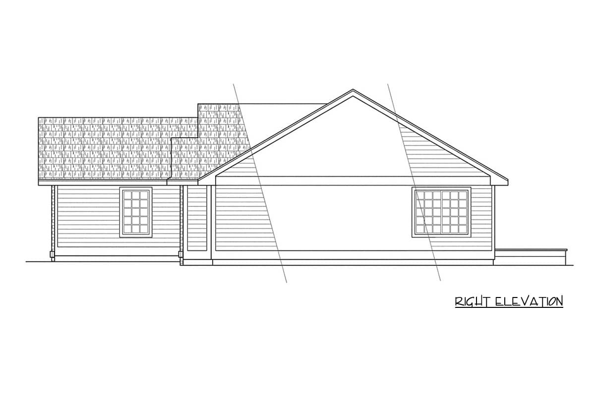 Plan 720180DA: Traditional Ranch House Plan with 3 Bedrooms and Vaulted Living - Image #4 - Northwest, Ranch, Traditional