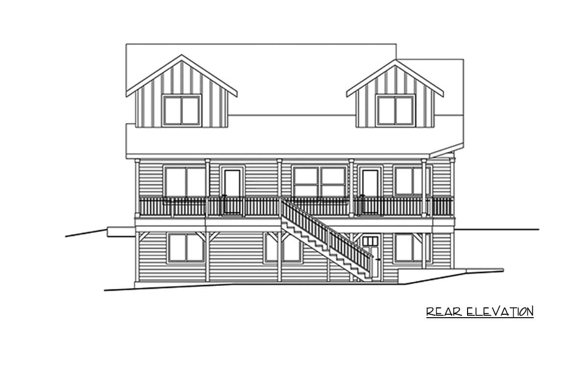 Plan 720183DA: Modern Farmhouse House Plan with 5 Bedrooms and Walkout Foundation - Image #4 - Craftsman, Modern Farmhouse