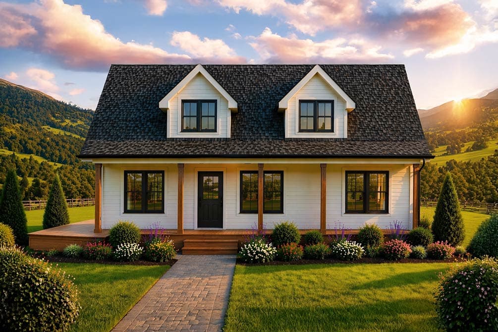 Plan image - 720184DA:Two-Bedroom Country Farmhouse House Plan with Bonus Room