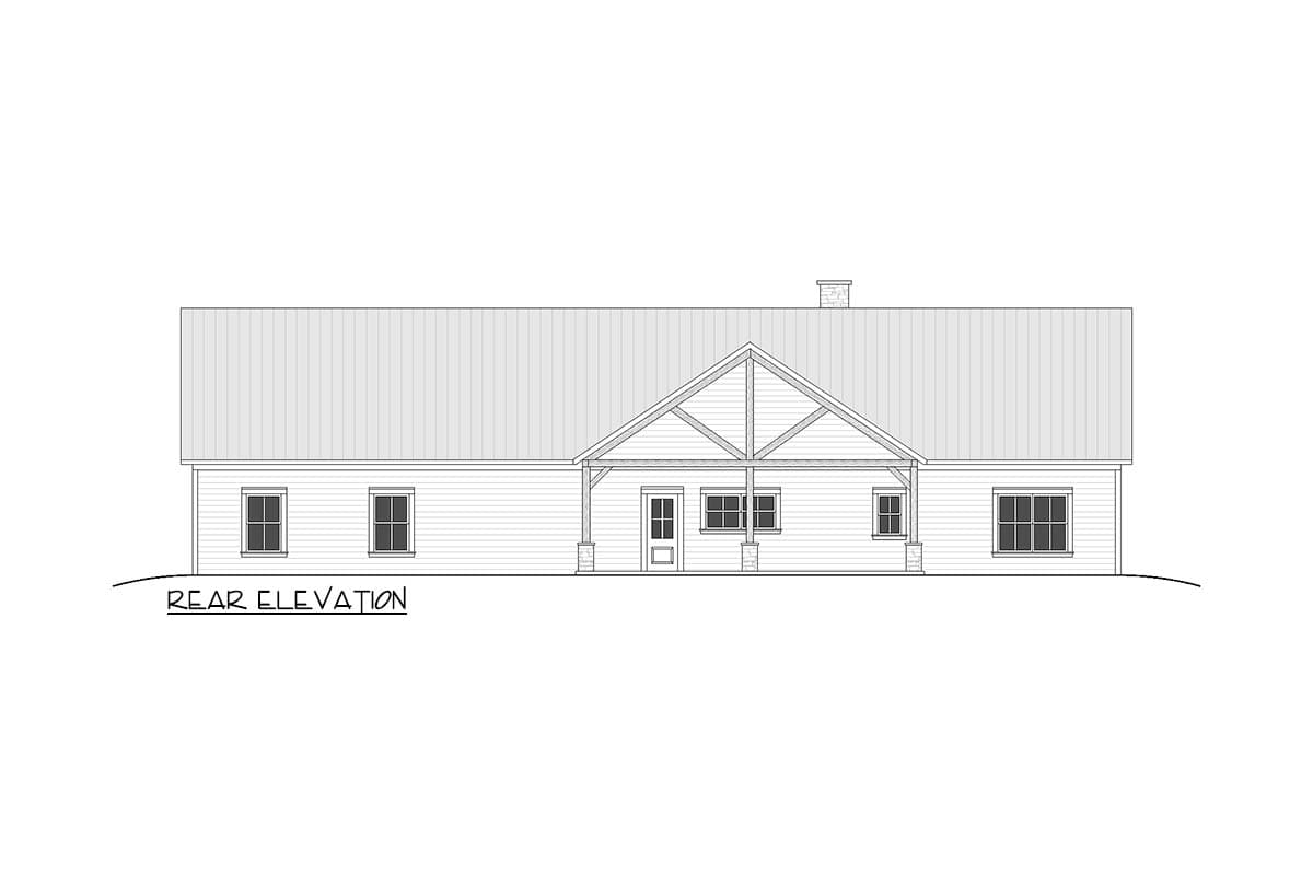 Plan 810061RBT: Spacious 5-Bedroom Country Barndominium House Plan with Split Layout - Image #10 - Barndominium, Country