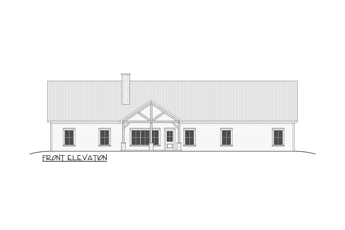 Plan 810061RBT: Spacious 5-Bedroom Country Barndominium House Plan with Split Layout - Image #9 - Barndominium, Country