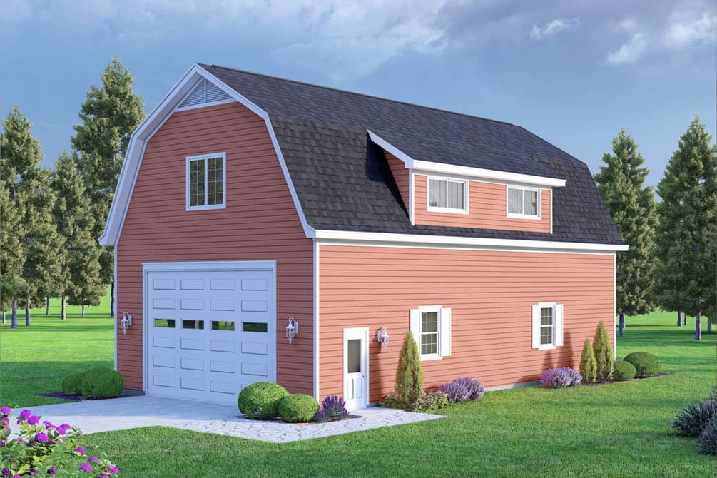 Plan image - 680661VR:Barn Style Garage Plan with RV Garage and Two Bedrooms Upstairs