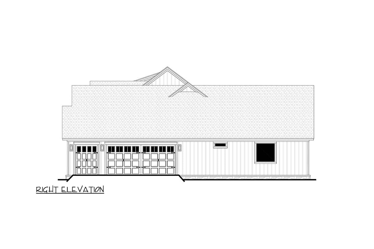 Plan 52039HZ: Modern Transitional  House Plan with Split Bedrooms and Outdoor Kitchen - Image #9 - Modern, Southern, Transitional