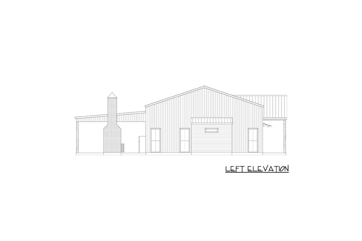 Plan 170016ADS: Modern Barndominium House Plan with 3 Beds and Expansive Garage - Image #3 - Barndominium, Contemporary, Modern Farmhouse