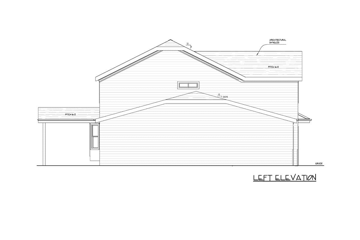 Plan 849077PGE: Two-Story Traditional House Plan with Upstairs Retreat and a 3-Car Garage - Image #4 - Craftsman, Farmhouse, Traditional