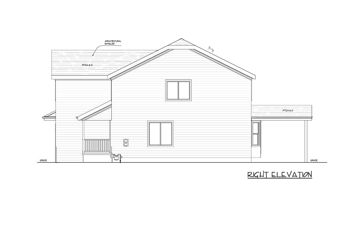 Plan 849077PGE: Two-Story Traditional House Plan with Upstairs Retreat and a 3-Car Garage - Image #6 - Craftsman, Farmhouse, Traditional