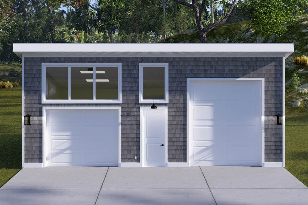 Plan image - 61746UT:Contemporary 2-Car Garage Plan with 900 Sq Ft