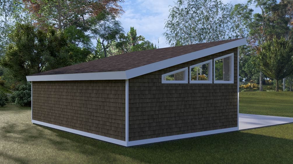 Plan 61746UT: Contemporary 2-Car Garage Plan with 900 Sq Ft - Image #6 - Contemporary