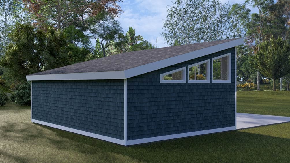 Plan 61746UT: Contemporary 2-Car Garage Plan with 900 Sq Ft - Image #11 - Contemporary