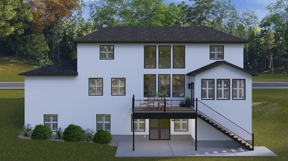 Plan 61747UT: Modern Farmhouse House Plan with 4 Beds, First-Floor Master, and 3-Car Garage - Image #2 - Craftsman, Farmhouse, Modern Farmhouse, Traditional