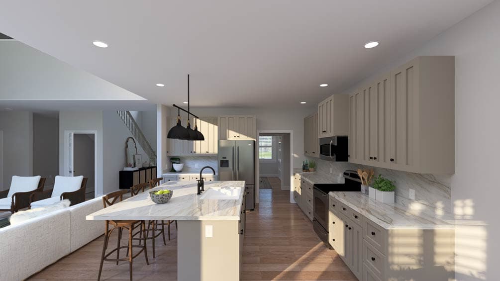 Plan 61747UT: Modern Farmhouse House Plan with 4 Beds, First-Floor Master, and 3-Car Garage - Image #18 - Craftsman, Farmhouse, Modern Farmhouse, Traditional