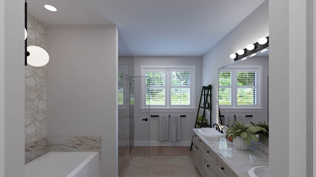 Plan 61747UT: Modern Farmhouse House Plan with 4 Beds, First-Floor Master, and 3-Car Garage - Image #23 - Craftsman, Farmhouse, Modern Farmhouse, Traditional