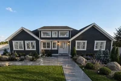 Modern Farmhouse House Plan with 3 Bedrooms and Living Room