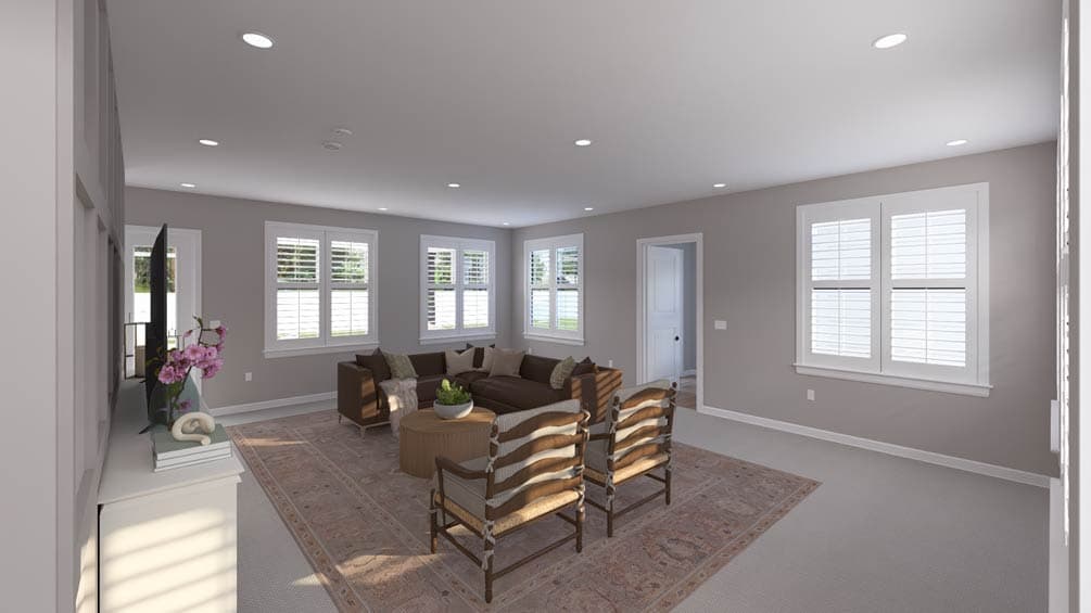 Plan 61749UT: Traditional Farmhouse House Plan with 3 Bedrooms, Loft, and Front Garage - Image #6 - Farmhouse, Traditional