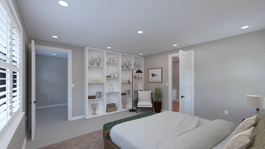 Plan 61749UT: Traditional Farmhouse House Plan with 3 Bedrooms, Loft, and Front Garage - Image #13 - Farmhouse, Traditional