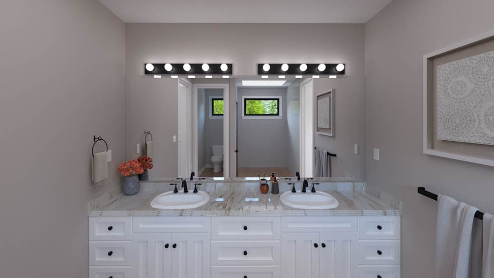 Plan 61749UT: Traditional Farmhouse House Plan with 3 Bedrooms, Loft, and Front Garage - Image #15 - Farmhouse, Traditional