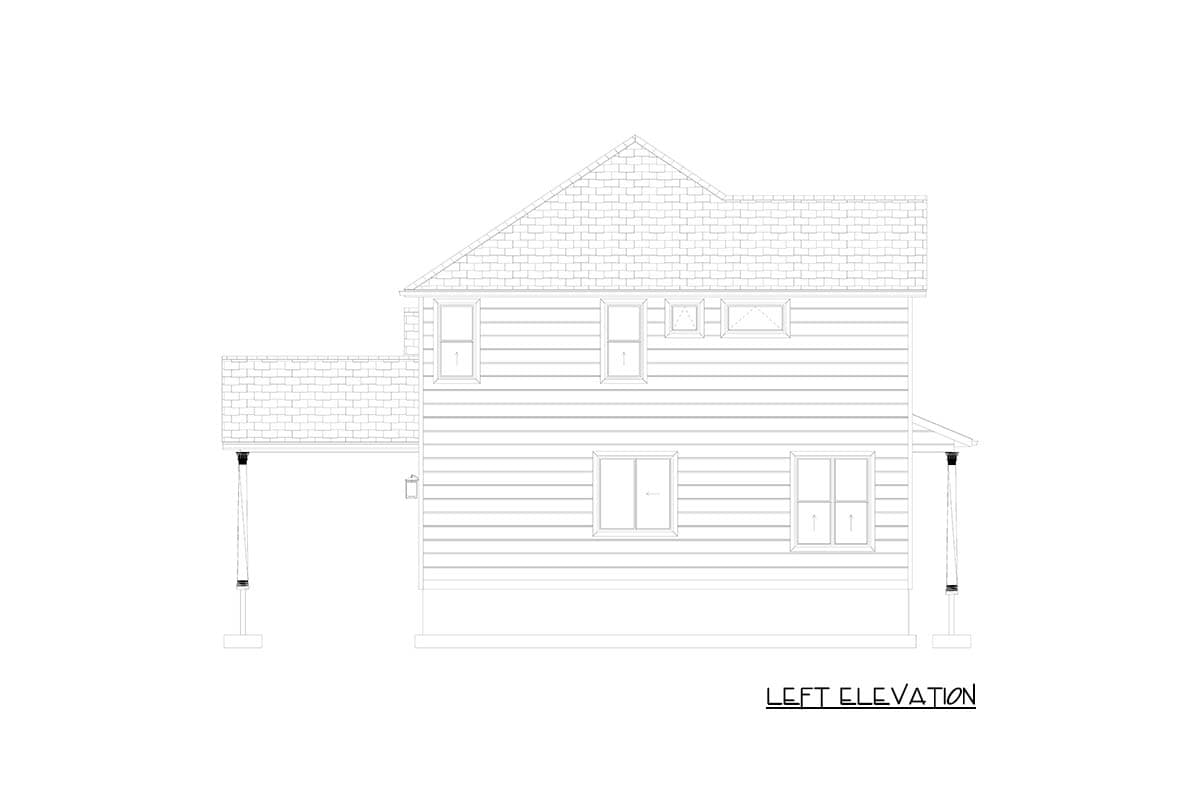 Plan 61749UT: Traditional Farmhouse House Plan with 3 Bedrooms, Loft, and Front Garage - Image #18 - Farmhouse, Traditional