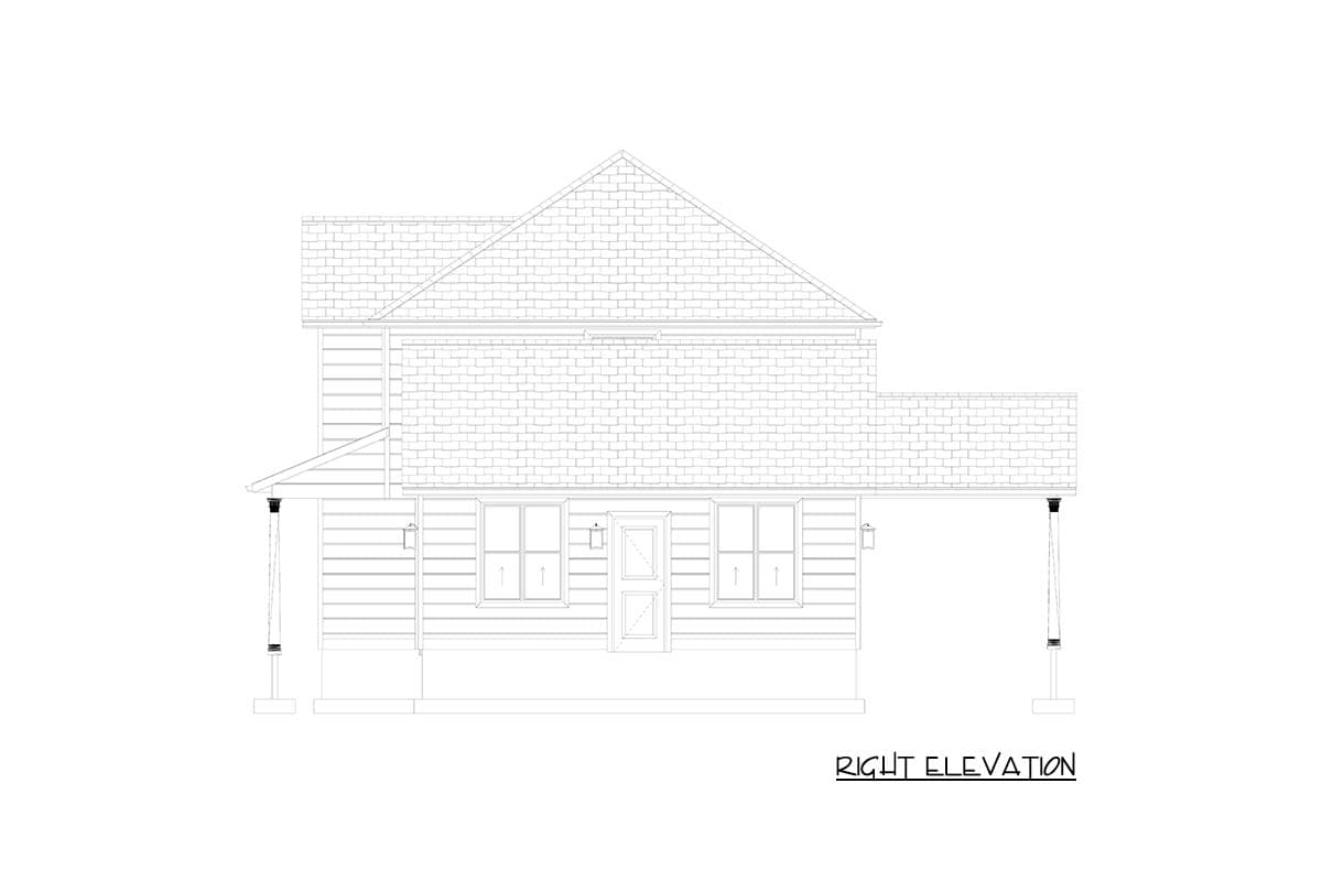 Plan 61749UT: Traditional Farmhouse House Plan with 3 Bedrooms, Loft, and Front Garage - Image #20 - Farmhouse, Traditional