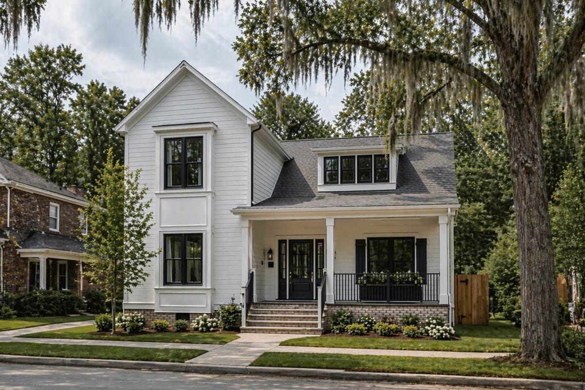 Plan 83682CRW: Modern Farmhouse House Plan with 3-4 Beds and Bonus Room - Image #1 - Country, Farmhouse, Modern Farmhouse