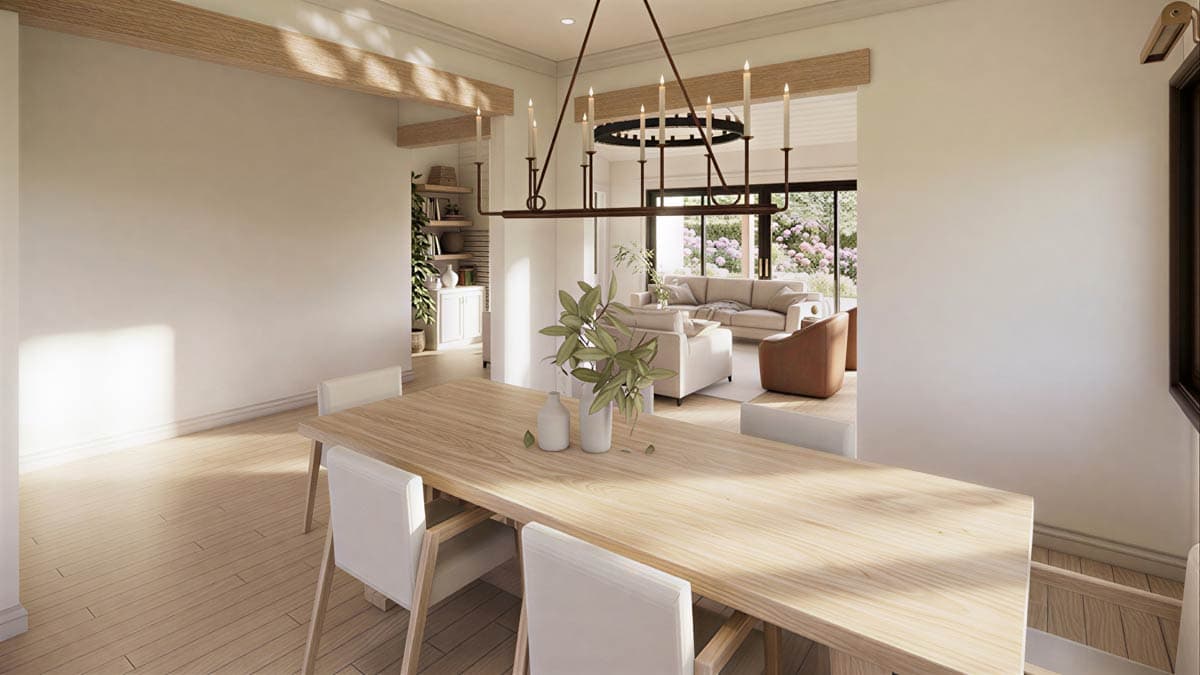 Plan 56570SM: Modern Farmhouse House Plan with 4 Beds, 3-Car Garage, and Outdoor Kitchen - Image #4 - Craftsman, Modern Farmhouse, New American, Transitional