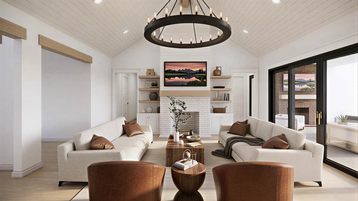 Plan 56570SM: Modern Farmhouse House Plan with 4 Beds, 3-Car Garage, and Outdoor Kitchen - Image #7 - Craftsman, Modern Farmhouse, New American, Transitional