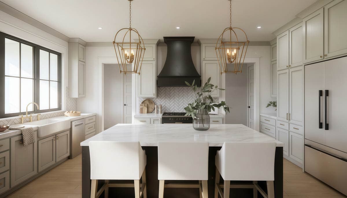 Plan 56570SM: Modern Farmhouse House Plan with 4 Beds, 3-Car Garage, and Outdoor Kitchen - Image #8 - Craftsman, Modern Farmhouse, New American, Transitional