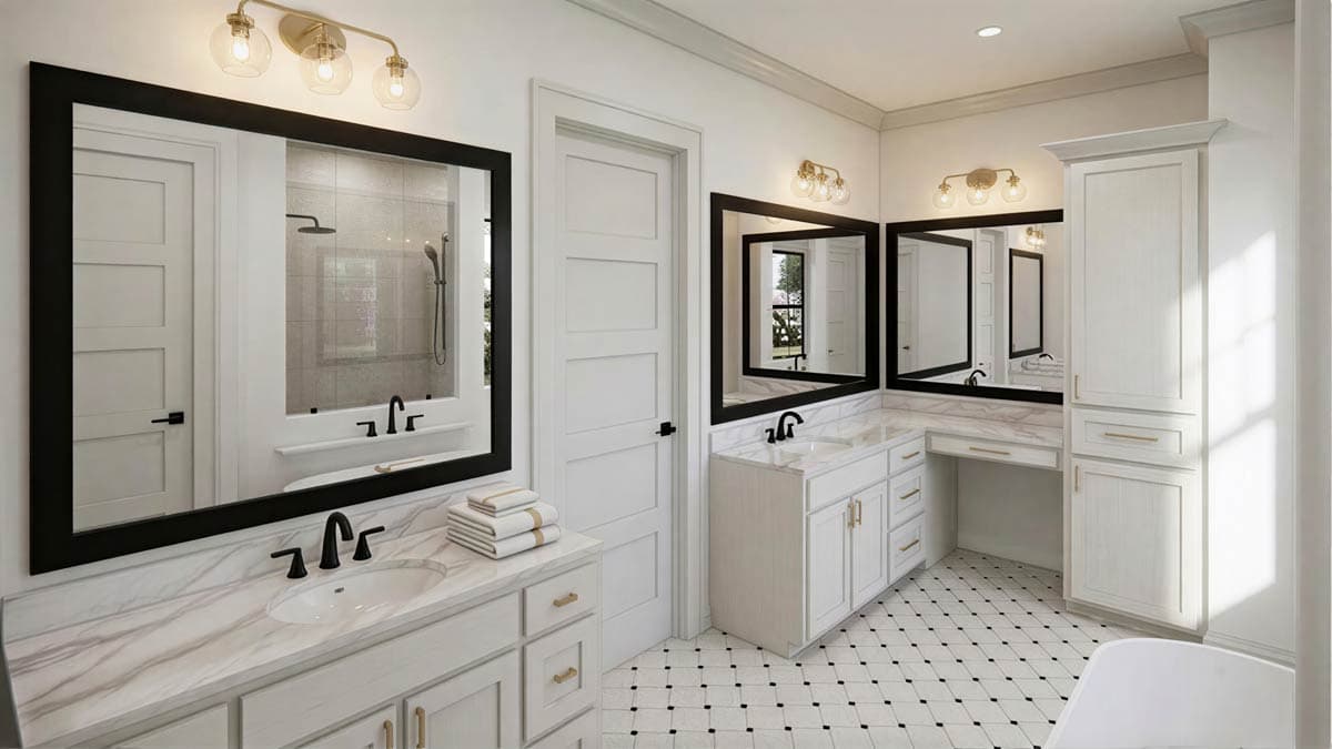 Plan 56570SM: Modern Farmhouse House Plan with 4 Beds, 3-Car Garage, and Outdoor Kitchen - Image #12 - Craftsman, Modern Farmhouse, New American, Transitional